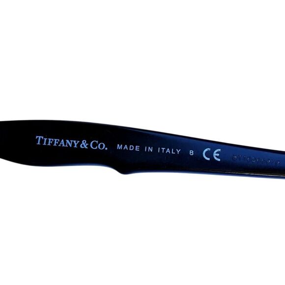 TIFFANY & CO. Prescription Glasses & Case TF 2115 8055 Black Blue Cat Eye Eyegla - Picture 7 of 8